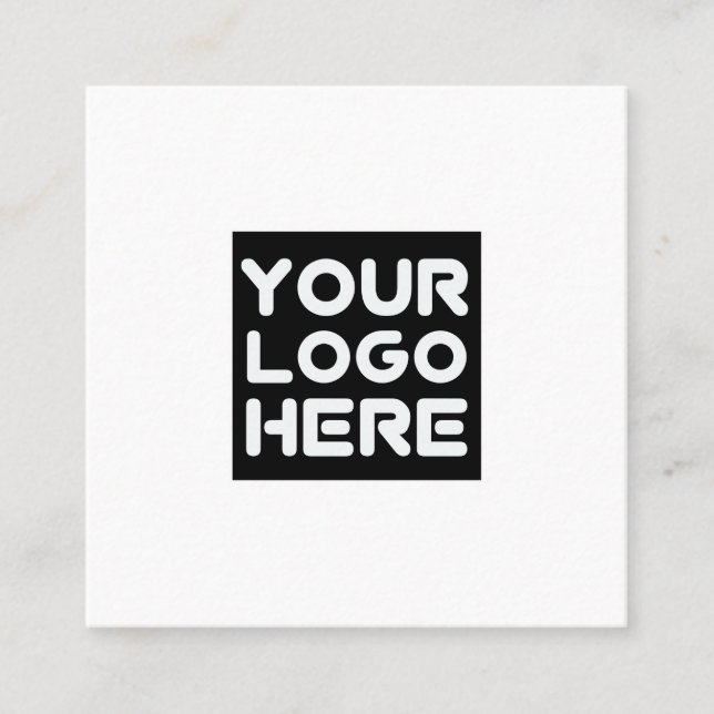 Square Business Card with Logo Brand (Front)