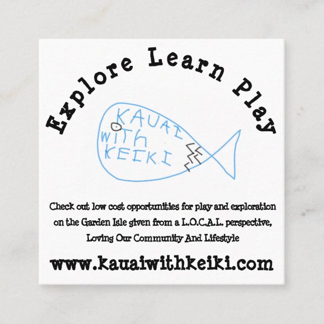 Square Business Cards (Front)