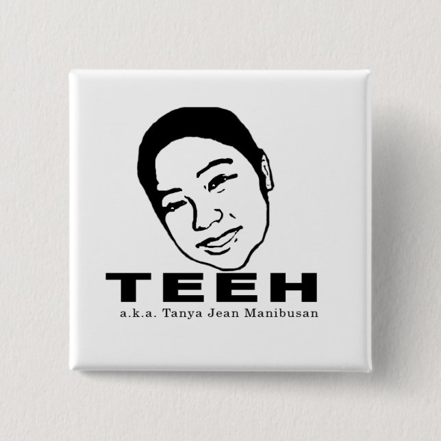 Square Button - Customised (Front)