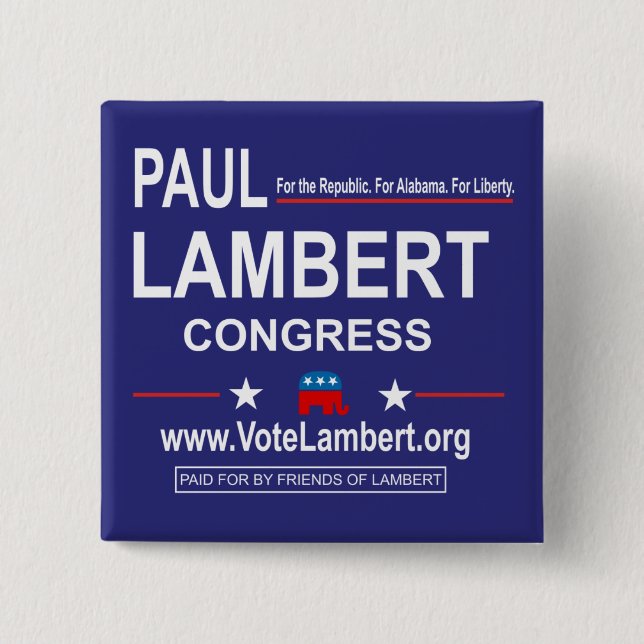Square Campaign Button (Front)