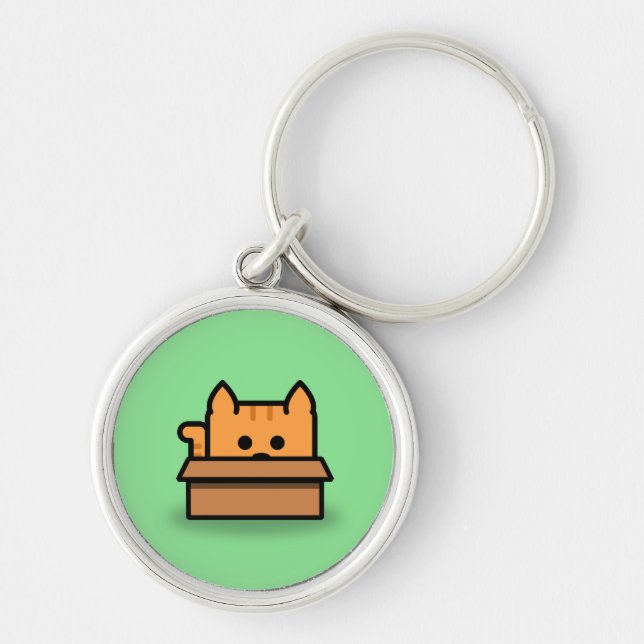 Square Cats Keychain (Front)