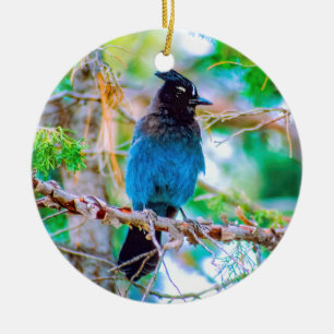 square ceramic tree decoration