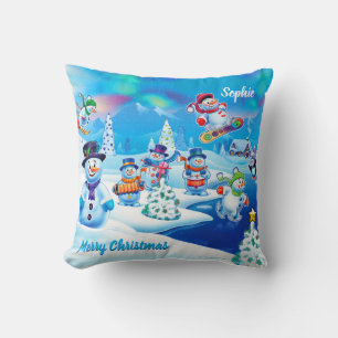 Square Christmas throw cushion or pillow