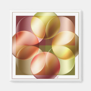 Square Circles Magnet