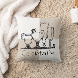 Square Cocktails Pillow