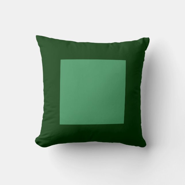 Square Colours - Army Green on Dk Green Cushion (Front)