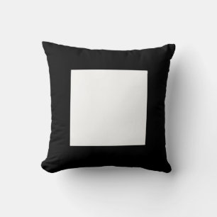 Square Colours - Black and White (Alternating) Cushion