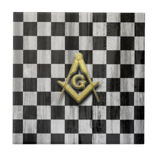 Square Compass and Checkers Tile