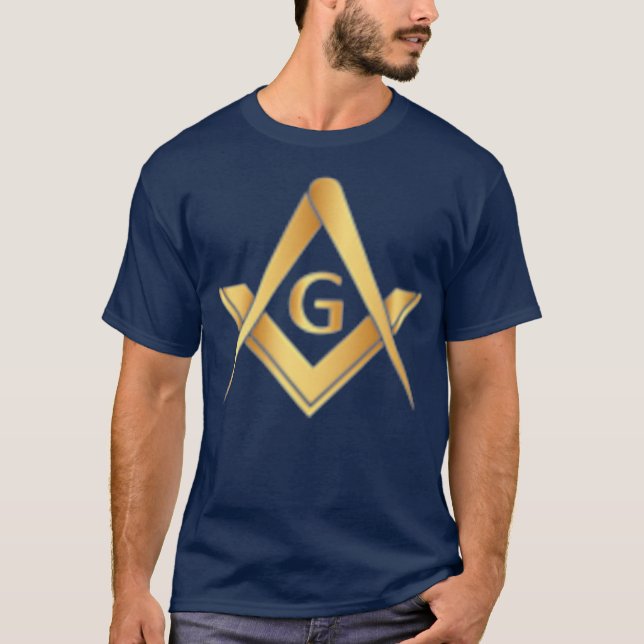 Square  Compass  Freemason gifts for men Masonic T-Shirt (Front)