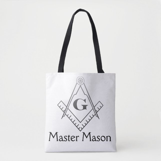 Square & Compass with Inset G - Ombre Tote Bag (Front)