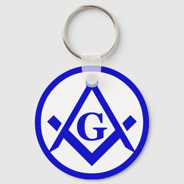Square & Compasses Key Ring (Front)