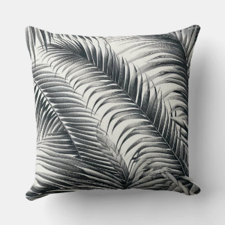 square cushion printed coconut leaf