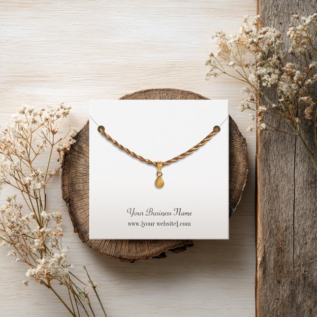 Square Custom Necklace Display Card (Creator Uploaded)