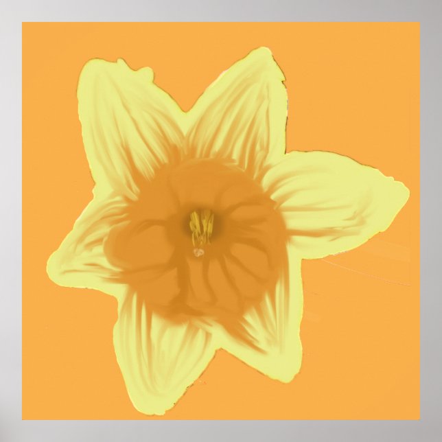 Square Daffodil Poster (Front)