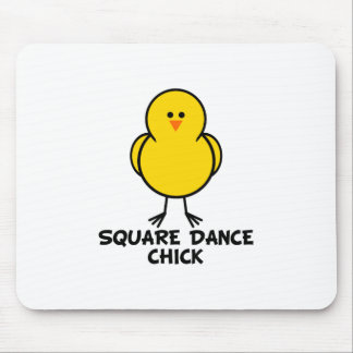 Square Dance Chick Mouse Mat