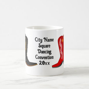 Square Dance Cowboy Boots Coffee Mug