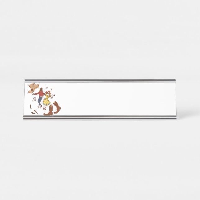 Square Dance Desk Name Plate (Front)