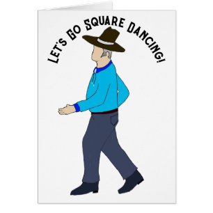 Square Dance Man Greeting