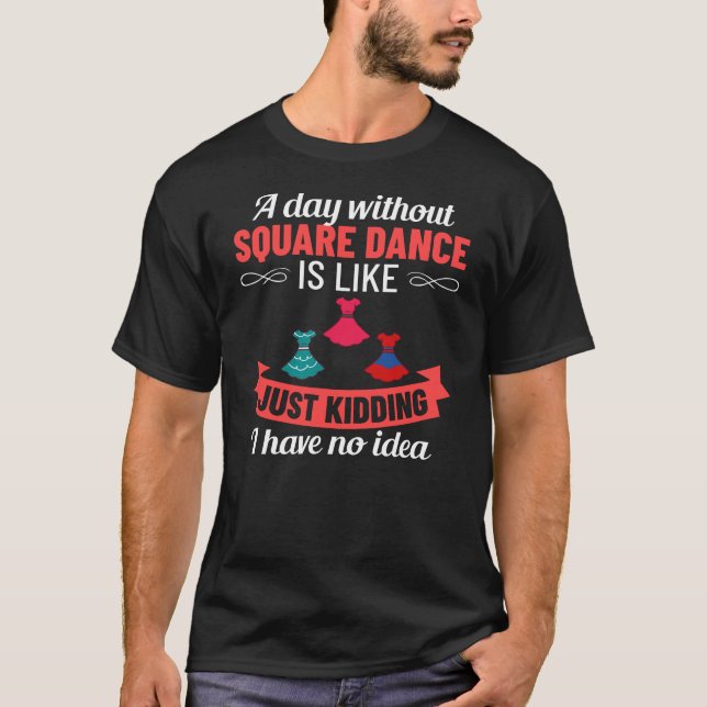 Square Dance Music Caller Lessons Dancer T-Shirt (Front)