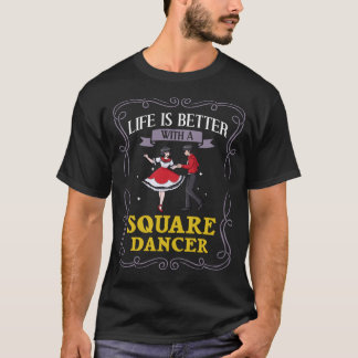 Square Dance Music Caller Lessons Dancer T-Shirt