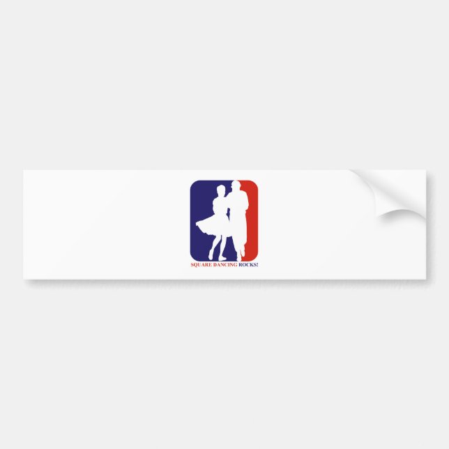 square dance rock bumper sticker (Front)