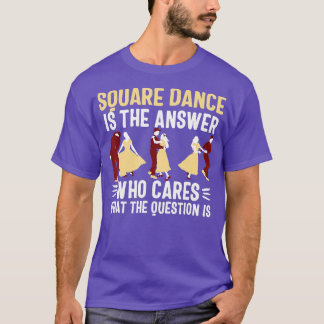 Square dance women men dancing couple dancer gift T-Shirt