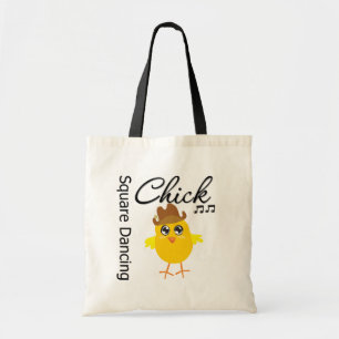 Square Dancing Chick Tote Bag
