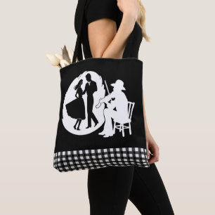 Square Dancing Country Dancers W/ Fiddle Player Tote Bag