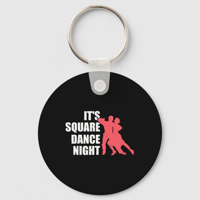 Square Dancing  Key Ring (Front)