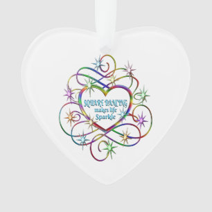 Square Dancing Makes Life Sparkle Ornament