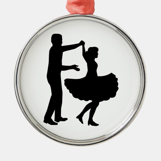 Square dancing metal tree decoration (Front)