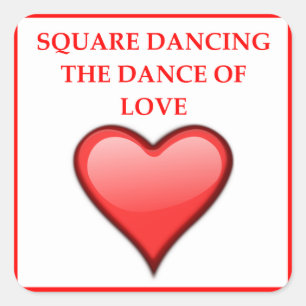 square dancing sticker