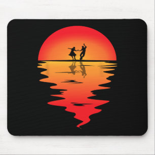 Square Dancing Sunset Square Dancer Vintage Square Mouse Mat