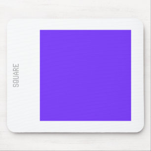 Square - Deep Azure and White Mouse Mat