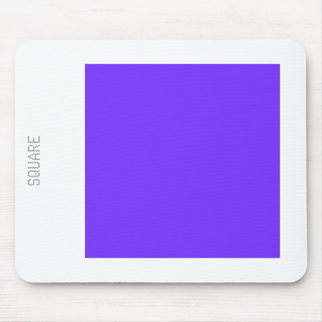 Square - Deep Azure and White Mouse Mat (Front)