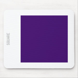 Square - Deep Purple and White Mouse Mat