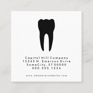 square dentist appointment reminder card