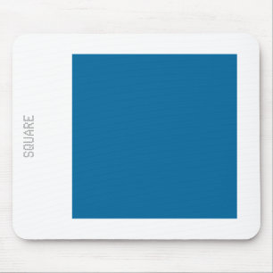 Square - Desert Blue and White Mouse Mat
