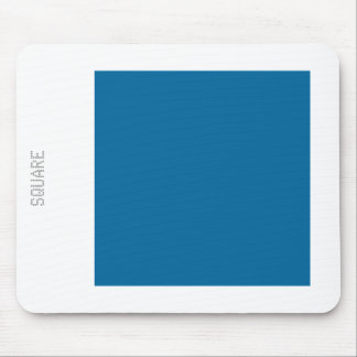 Square - Desert Blue and White Mouse Mat