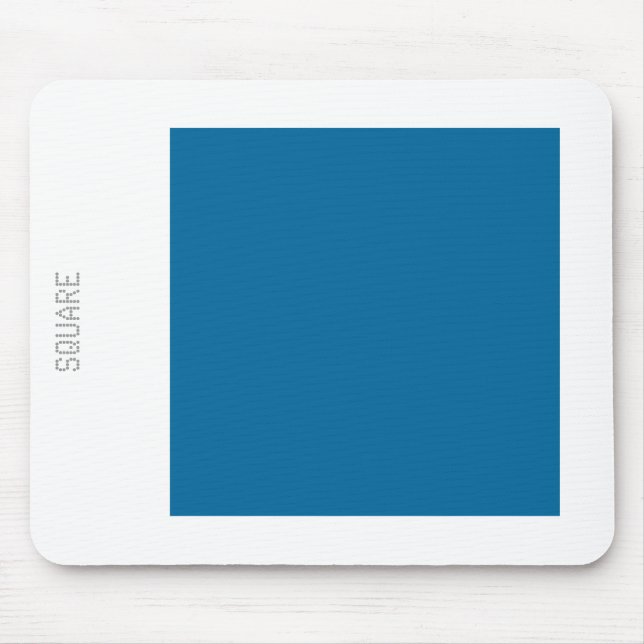 Square - Desert Blue and White Mouse Mat (Front)