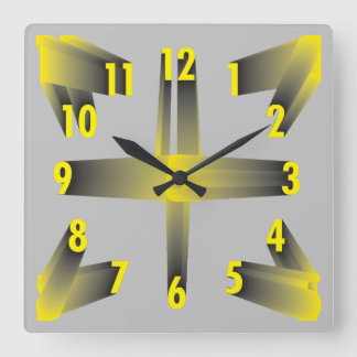 square dial colours of the year 2021 wall clock
