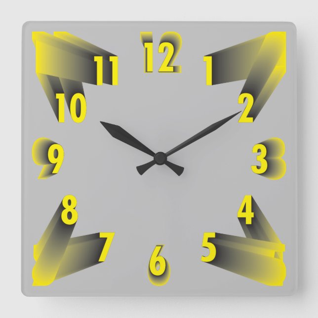 square dial colours of the year 2021 wall clock (Front)