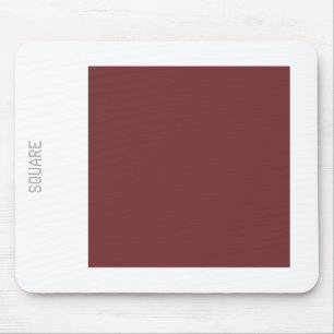 Square - Dk Brown and White Mouse Mat