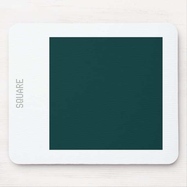 Square - Dk Green and White Mouse Mat (Front)