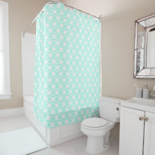 Square Dot Custom Pattern Shower Curtain