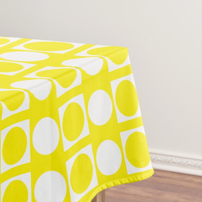 Square Dot Custom Pattern Tablecloth (In Situ)
