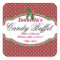 Square Dotty Christmas Candy Buffet Sticker