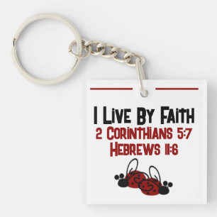 Square (double-sided) key ring