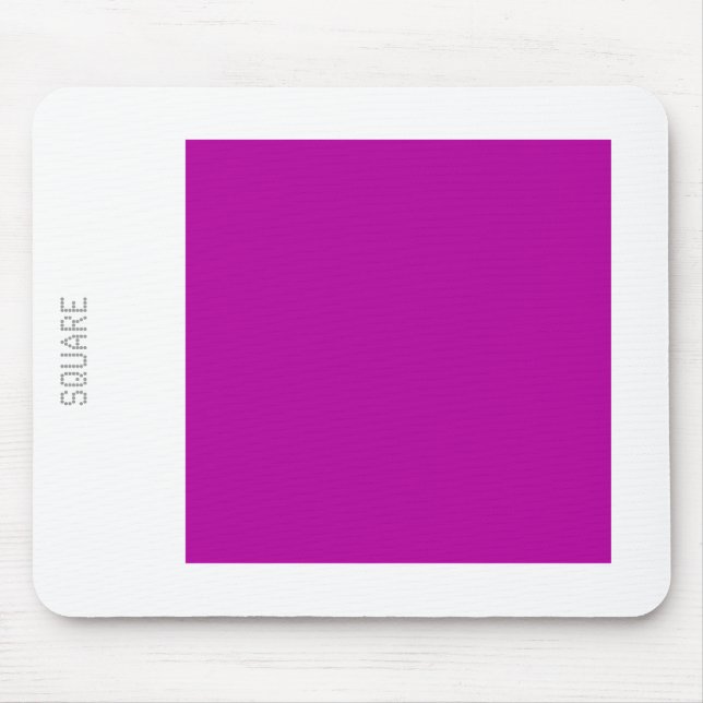 Square - Dp Violet and White Mouse Mat (Front)