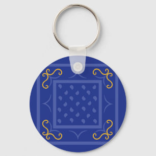 Square Drops Key Ring